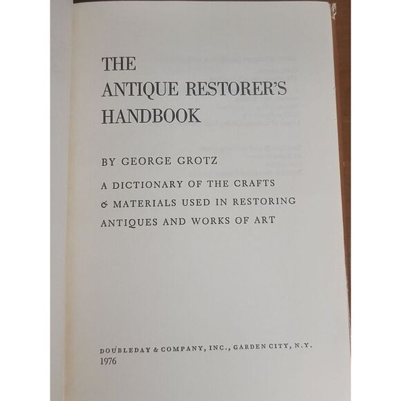 The Antique Restorers Handbook - George Grotz #A54 - Picture 6 of 9